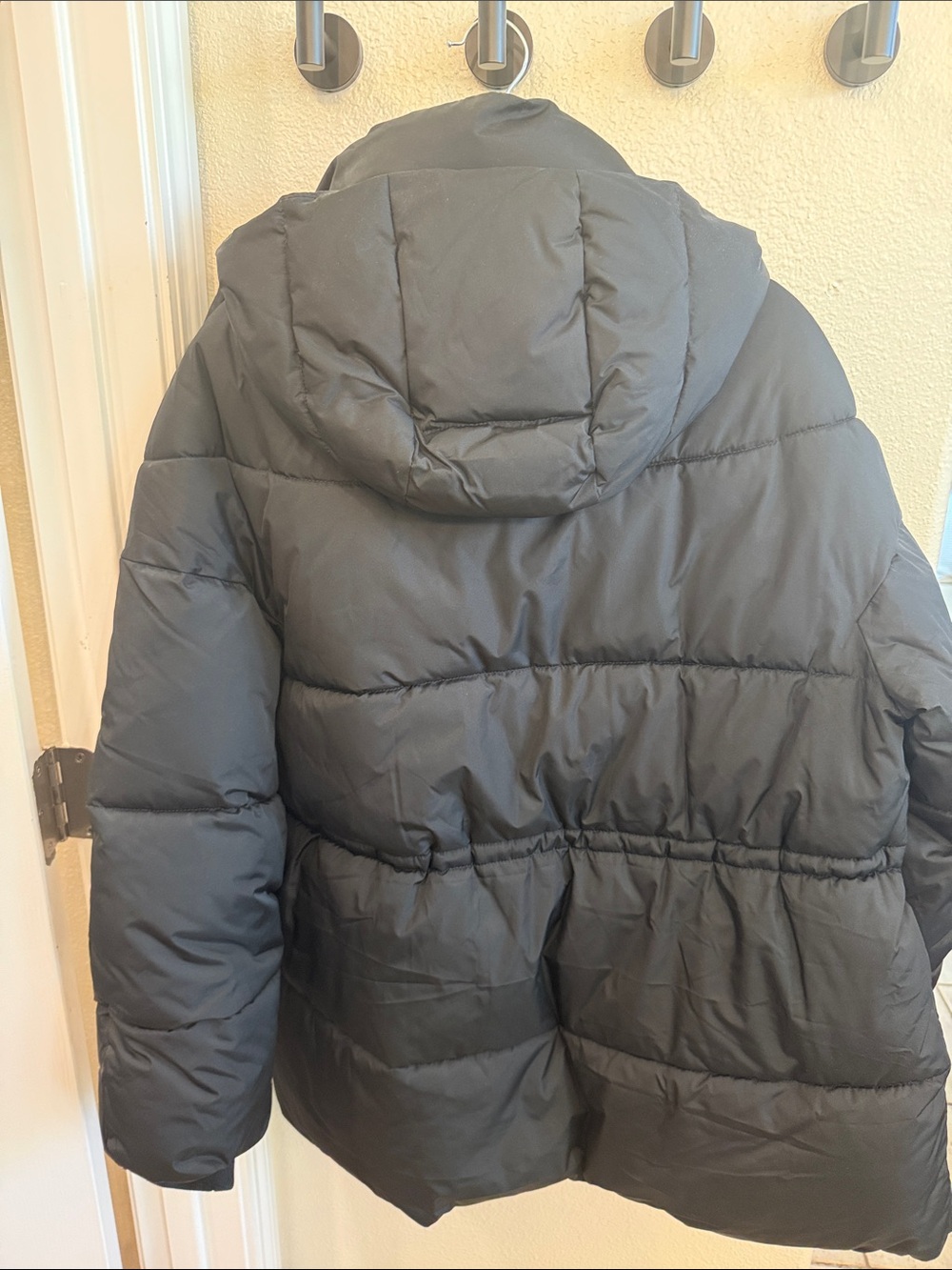J. Crew Black Quilted Puffer Jacket with Gold-Tone Hardware - Picture 4 of 4